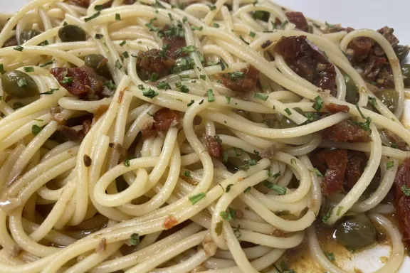 Spaghetti a la Amatriciana